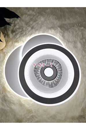 1153-1 PLAFONYER LED AVİZE 3 Renk Işık Modlu (Beyaz / Sarı / Gün Işığı)
