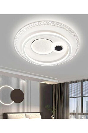 A039 PLAFONYER LED AVİZE 3 Renk Işık Modlu (Beyaz / Sarı / Gün Işığı)