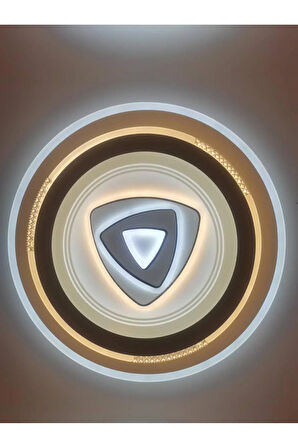 960-2 PLAFONYER LED AVİZE 3 Renk Işık Modlu (Beyaz / Sarı / Gün Işığı)