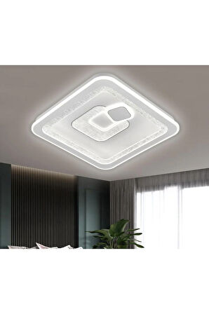 A752 PLAFONYER LED AVİZE 3 Renk Işık Modlu (Beyaz / Sarı / Gün Işığı)