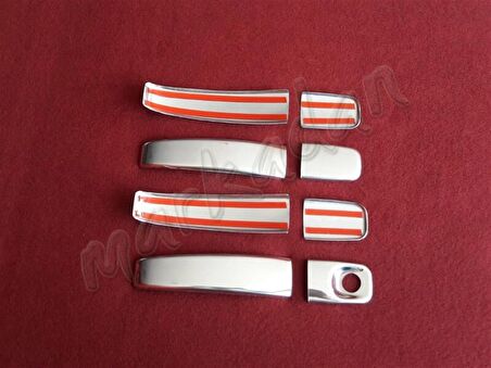 DB Chrome Renault Trafic Kapı Kolu Nikelajı 2001-2014 4 Kapı P.Çelik