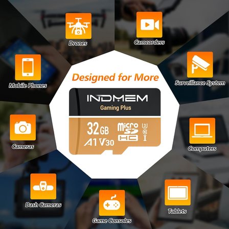 Yüksek Hızlı Performanslı Micro SD Kartlar 32 GB (90 MB/s Okuma, 25 MB/s Yazma) DSLR, Drone, Action Cam ve Taşınabilir Cihazlarla Uyumlu (1 Micro SD Kart + 1 Adaptör)