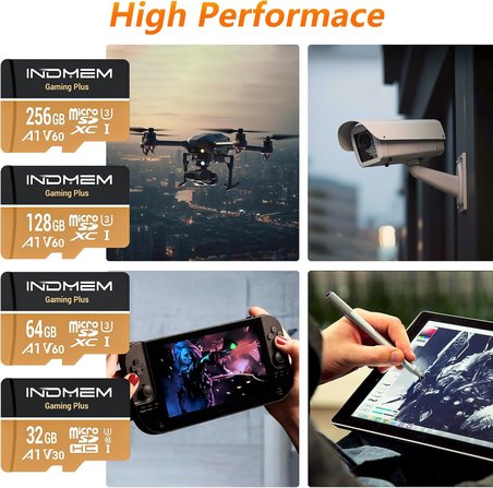 Yüksek Hızlı Performanslı Micro SD Kartlar 32 GB (90 MB/s Okuma, 25 MB/s Yazma) DSLR, Drone, Action Cam ve Taşınabilir Cihazlarla Uyumlu (1 Micro SD Kart + 1 Adaptör)