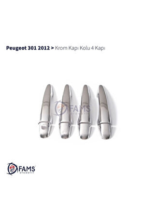 Peugeot 301 Krom Kapı Kolu 4 Kapı 2012 Üzeri P. Çelik