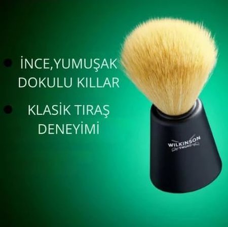 Traş fırçası Vintage Edition Barbershop yumuşak ve cilt dostu kıllar klasik tıraş için 1 adet