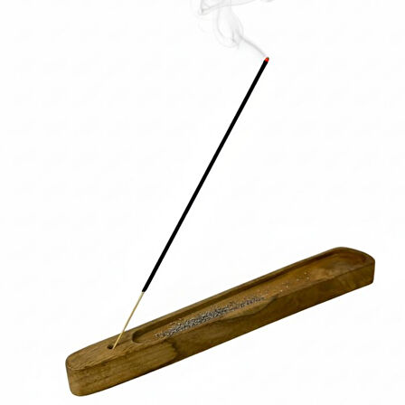 Uretti - Okay 5711 4049 El Yapımı Doğal Suar Ağacı Ahşap Tütsülük - Tütsü Hediyeli