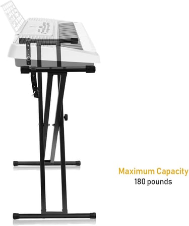 Pro Serisi Ayarlanabilir X Stili Piyano Klavyesi Ağır Hizmet Tipi Premium Stand (Çift Destekli X Stil Klavye)