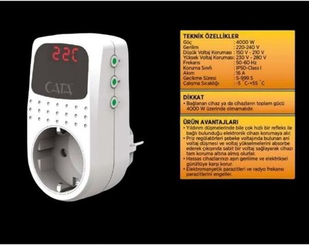 CT-9187 PRİZ REGÜLATÖR(150-280V-4000W)