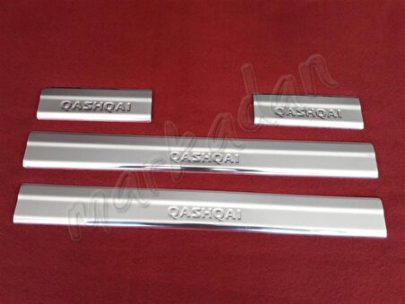 DB Chrome Nissan Qashqai Krom Kapı Eşiği 2007-2014 4 Parça P.Çelik