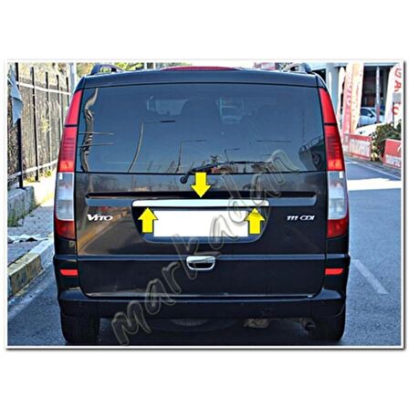 DB Chrome Mercedes Vito Krom Bagaj Çıtası 2004-2014 P.Çelik