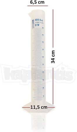 500ml Plastik Mezür Mavi Skala