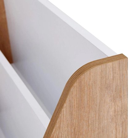 EUR055 Çocuk Odası Kitaplık - Beyaz Safir Meşe