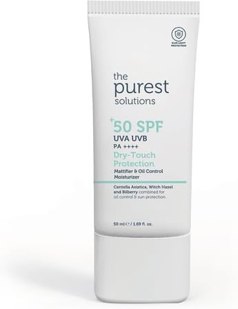 , Yağlı ve Karma Ciltler İçin Matlaştırıcı Güneş Koruyucu Krem SPF 50, 50 ml