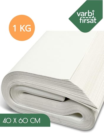 Varbifırsat Varbifırsat 40x60 Tabak - Bardak Sarma Taşıma Taşınma Paketleme Kağıdı 1 KG