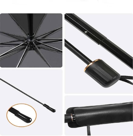 Mega Oto Market Oto Araba Güneşlik Şemsiye Tip Ön Cam Güneş Önleyici Katlanabilir 140cm X 75cm