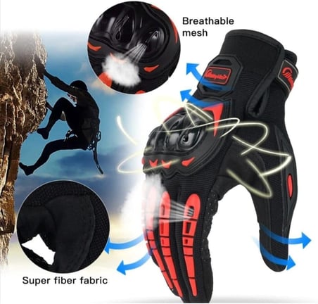 Motosiklet eldiveni tam korumalı Dokunmatik Uyumlu Unisex premium Motorcu Eldiveni NX-3