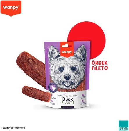 Oven Roasted Gerçek Ördek Fileto 100 g Köpek Ödülü, Küçük Köpekler