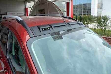 Ford Tourneo Courier Ledli Ön Cam Üstü Moonvisor 2018 ve Sonrası Mat Siyah