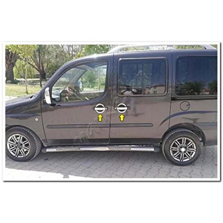 DB Chrome Fiat Doblo Kapı Kolu Nikelajı 2000-2012 4 Kapı P.Çelik