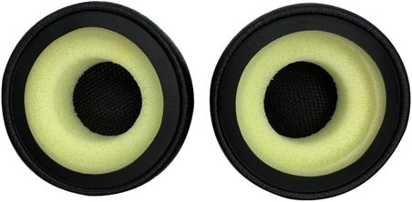 Jabra Evolve 20/20SE/30/30II/40/65/65+ kulaklık için yedek kulak yastığı, Jabra Evolve 65UC 65MS/40UC 40MS/ 30US 30MS 30II/20SE 20UC 20MS, yumuşak deri (siyah)