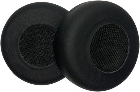 Jabra Evolve 20/20SE/30/30II/40/65/65+ kulaklık için yedek kulak yastığı, Jabra Evolve 65UC 65MS/40UC 40MS/ 30US 30MS 30II/20SE 20UC 20MS, yumuşak deri (siyah)