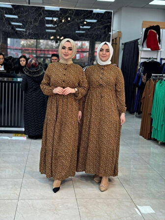 Bahar Elbise Taba Beden 38-40