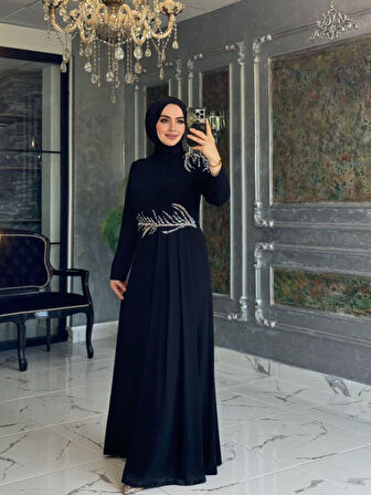 Ecmel Elbise Siyah Beden 40