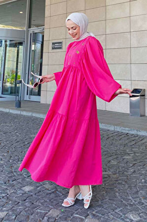 Yazlık Elica Elbise Pembe