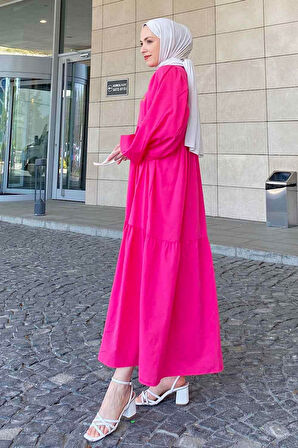 Yazlık Elica Elbise Pembe