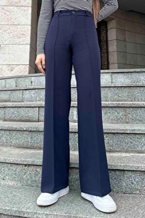 Çımalı Bol Paça Pantolon