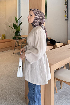 Kuşak Bağlamalı Tunik Taş