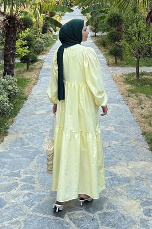 Yazlık Elica Elbise Sarı