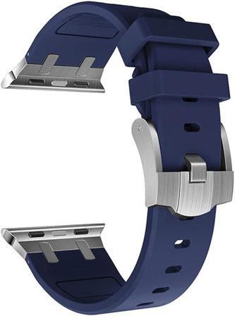 - Watch Ultra 1/2/3 49mm Kordon Metal Bağlantılı Silikon Kordon 89 ile Uyumlu