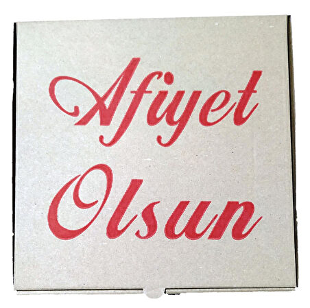 Pizza Kutusu 26x26x4cm 50 Adet