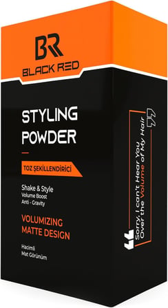 BLACK &amp; RED Saç Şekillendirici Toz Wax Hacimli Görünüm - Matte Volume Styling Powder Wax - 20G