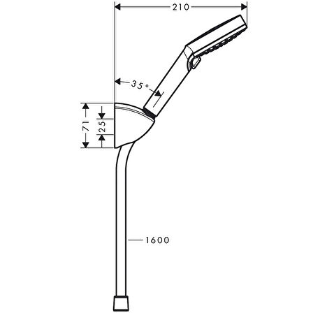 Hansgrohe Vernis Blend Vario Porter Duş Seti 1.6 m