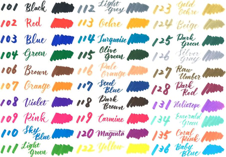 Brush Sing Pen Twin Çift Taraflı Fırça Uçlu Kalem MAVİ