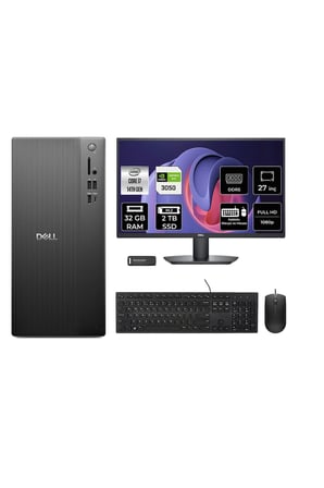 Pro Tower ECT1250 i7 14700 32GB 2TB SSD RTX3050/6GB FDOS Masaüstü Bilgisayar + 27" Monitör