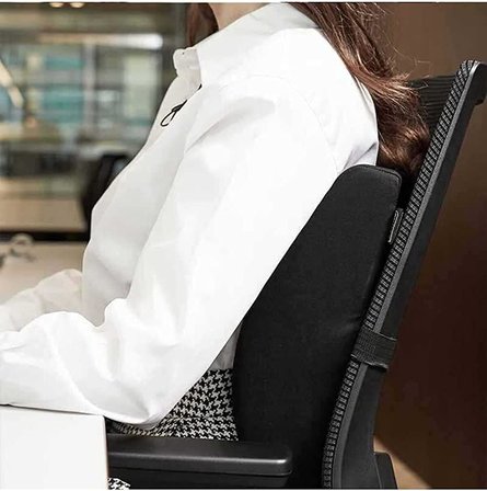 Ortopedik Visko Bel Ve Sırt Minderi Yastığı Destekleyici Minder Yastık, , Siyah, Standart