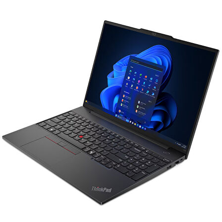 Lenovo Thinkpad E16 Gen2 Intel Core Ultra 7 155H Ddr5 80GB 4tb SSD Intel® Aı Boost 16" Wuxga IPS Windows 11 Home Taşınabilir Bilgisayar 21MA002UTXH30 + Zetta Çanta