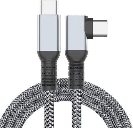 VR-C Oculus Quest ile Uyumlu VR5 Link Kablosu 5 M, 5Gbps USB 3.2 Gen 1 Hızlı Veri Aktarımı, Hızlı Şarj Usb-C, Quest 2 Uyumlu (Type C to Type C) Kablo; Sanal Gerçeklik Gözlüğü Uyumlu