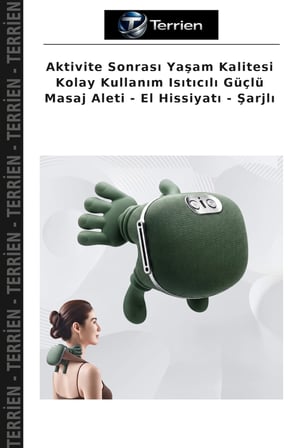Aktivite Sonrası Yaşam Kalitesi Kolay Kullanım Isıtıcılı Güçlü Masaj Aleti - El Hissiyatı - Şarjlı