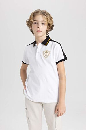 DeFacto Erkek Çocuk Pike Kısa Kollu Polo Tişört C1591A824SMWT36