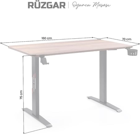 Xdrive Rüzgar Oyuncu Masası Barok 160X70 Cm