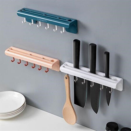 caselka® Pratik Çoklu Bıçak Askısı Mutfak Bıçak Düzenleyici Organizer Dayanıklı Bıçaklık
