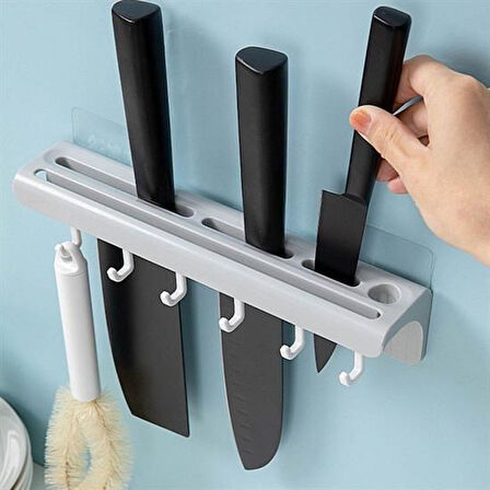 caselka® Pratik Çoklu Bıçak Askısı Mutfak Bıçak Düzenleyici Organizer Dayanıklı Bıçaklık