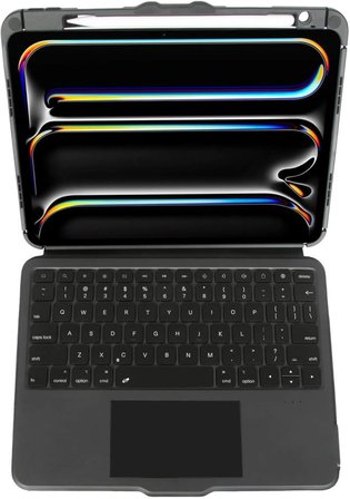 THZ989TR VersaVu iPad Pro 13 inch (M5/M4) Aydınlatmalı Bluetooth Türkçe Klavyeli Kılıf