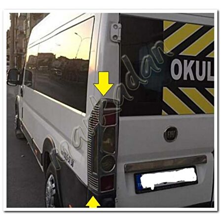 Fiat Ducato Krom Stop Çerçevesi 2006-2014 2 Parça Abs Krom