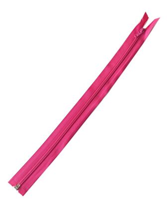 Fuşya Renk 40 Cm Plastik Diş Fermuar FD26