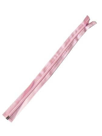 Açık Pembe Renk 40 Cm Plastik Diş Fermuar FD27